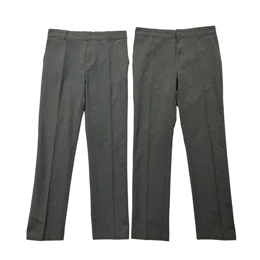 2pk Boys' Skinny Leg School Trousers